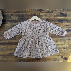 Rylee + Cru Woodland Raglan Dress, Truffle 6-12m